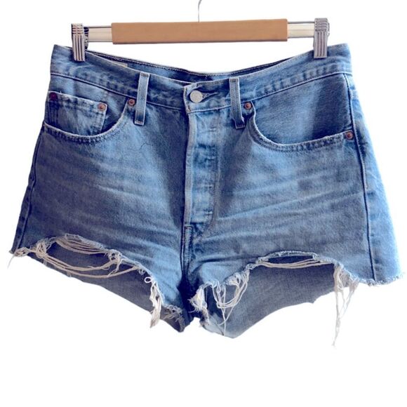 Premium‎ 501® Denim Jean Short Shorts Size 32 - Picture 2 of 4